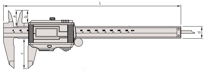 Thước kẹp điện tử Mitutoyo năng lượng mặt trời 500
