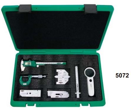 Set 7 thước đo mối hàn Insize 5072