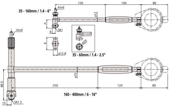 Dụng cụ đo lỗ Mitutoyo