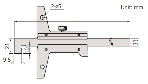 Thước đo sâu cơ khí loại đầu móc Mitutoyo Series 527