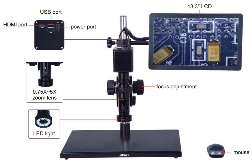 Kính hiển vi tự động lấy nét Insize 5303-AF103