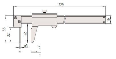 Thước kẹp cơ khí Mitutoyo bản tiêu chuẩn 530