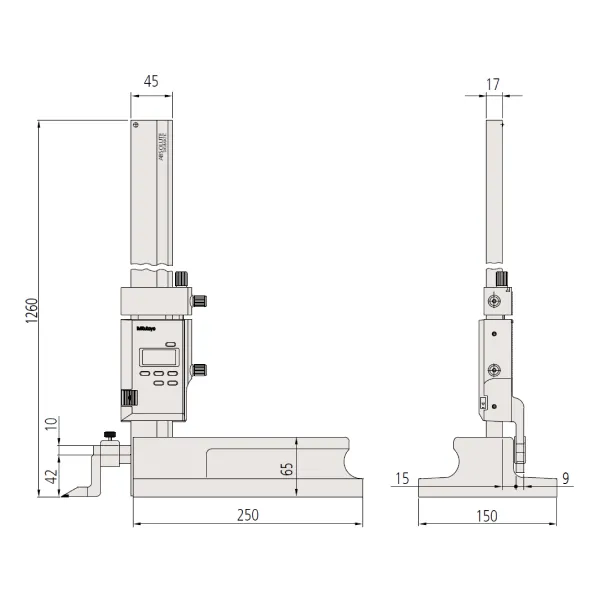 Thước đo cao điện tử ABSOLUTE Mitutoyo 570-230
