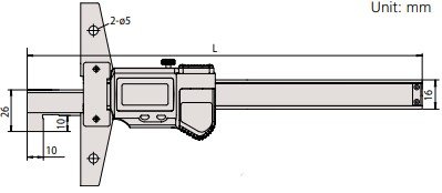 Thước đo sâu điện tử loại đầu móc ABSOLUTE Mitutoyo Series 571