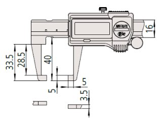 Thước kẹp cơ khí Mitutoyo bản tiêu chuẩn 530