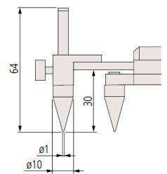 Thước kẹp cơ khí Mitutoyo bản tiêu chuẩn 530