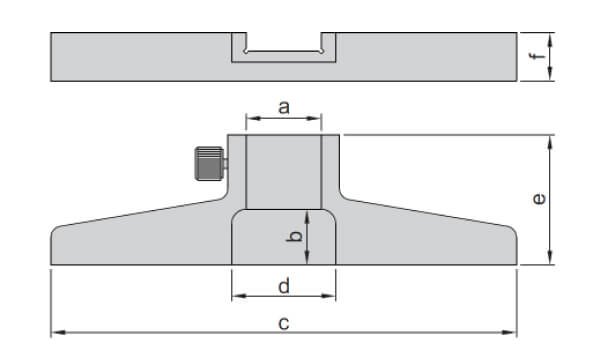 Đế gắn thước kẹp đo sâu Insize 6140-300A 2 Đế gắn thước kẹp đo sâu Insize 6140
