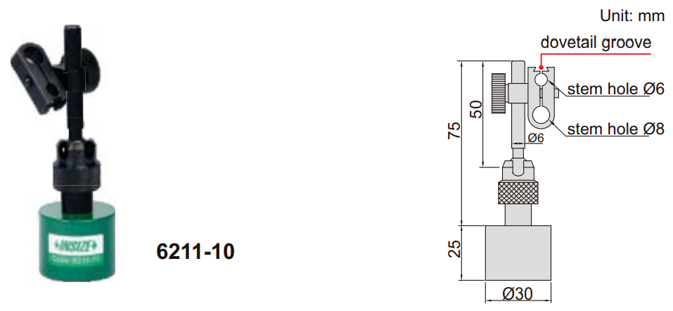 Đế từ loại nhỏ Insize 6211