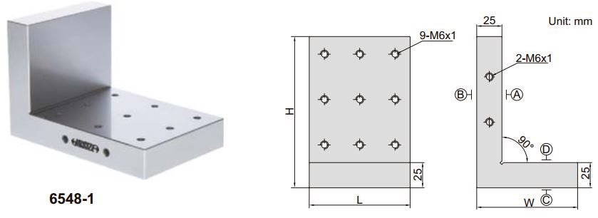 Khối căn góc phải Insize 6548