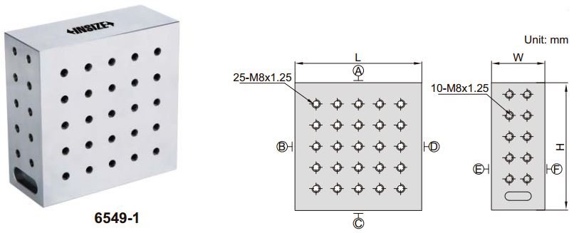 Khối căn góc phải Insize 6549