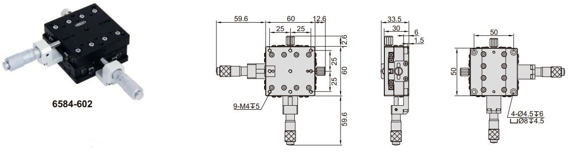 Đế chỉnh trục XY Insize 6584