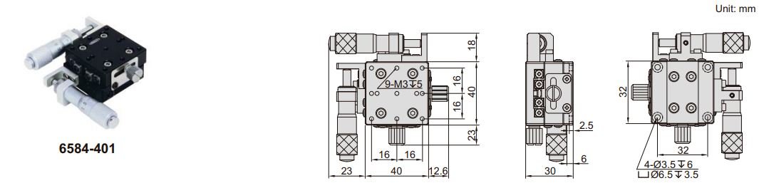 Đế chỉnh trục XY Insize 6584