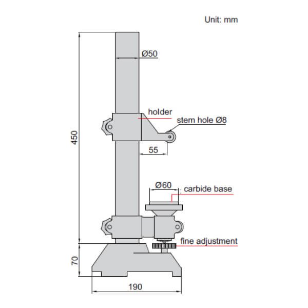 Đế gá đồng hồ so hạng nặng Insize 6869-300 3 Đế gá đồng hồ so hạng nặng Insize 6869-300