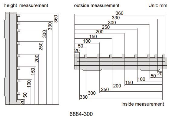 Thiết bị kiểm chuẩn thước kẹp/thước đo cao Insize 6884