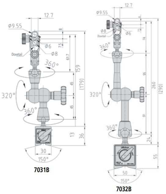 Đế từ Mitutoyo SERIES 7