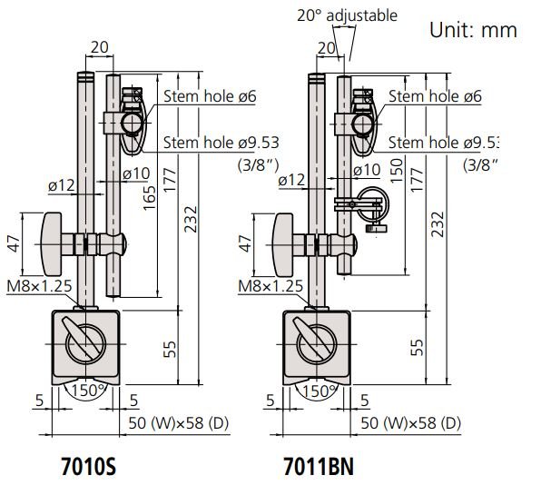 Đế từ Mitutoyo SERIES 7