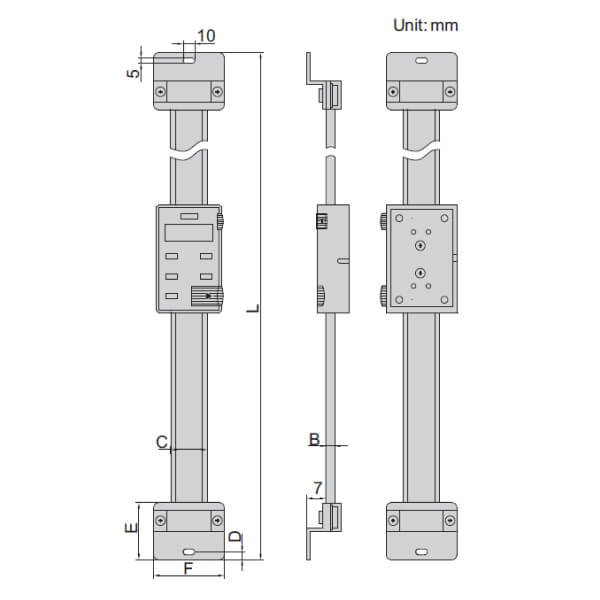 Thước đo điện tử phương dọc Insize 7102