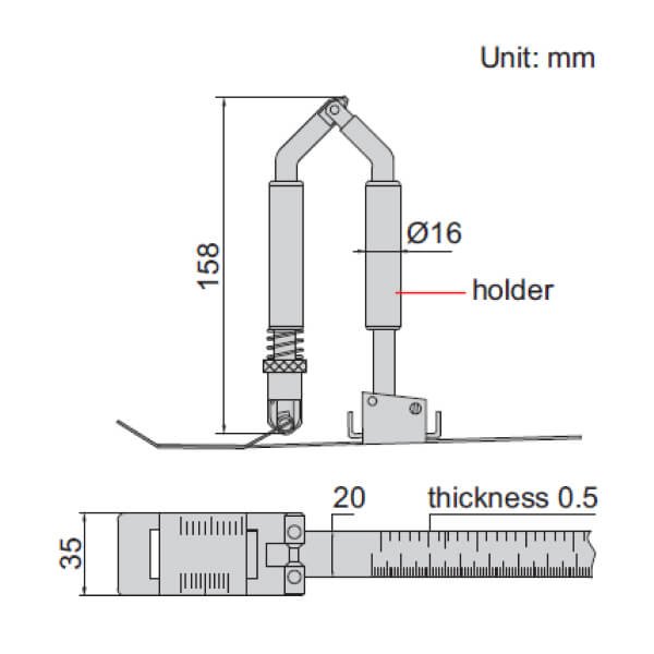 Thước đo chu vi trong Insize 7125