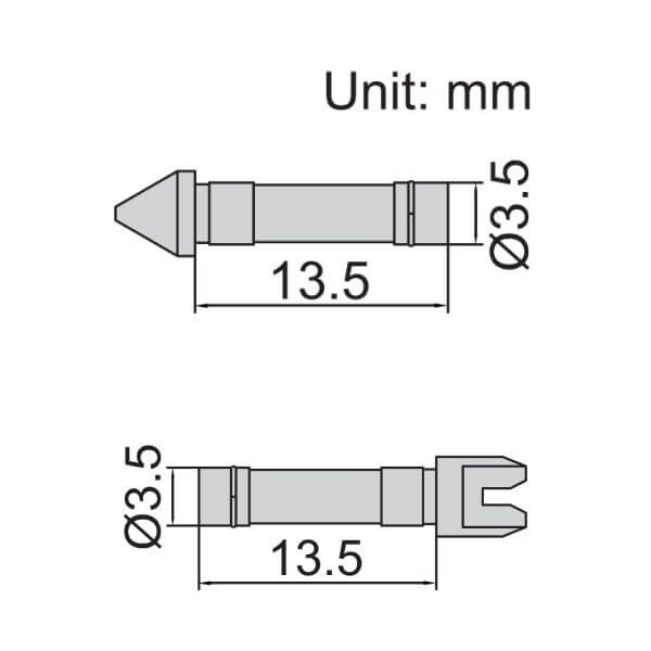 Đầu đo cho thước panme đo ren vít ngoài Insize 7384-T208 4 Đầu đo cho thước panme đo ren vít ngoài Insize 7384_T