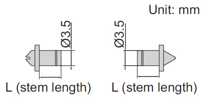 Đầu thay thế Insize 7385 dành cho thước panme đo ren trong