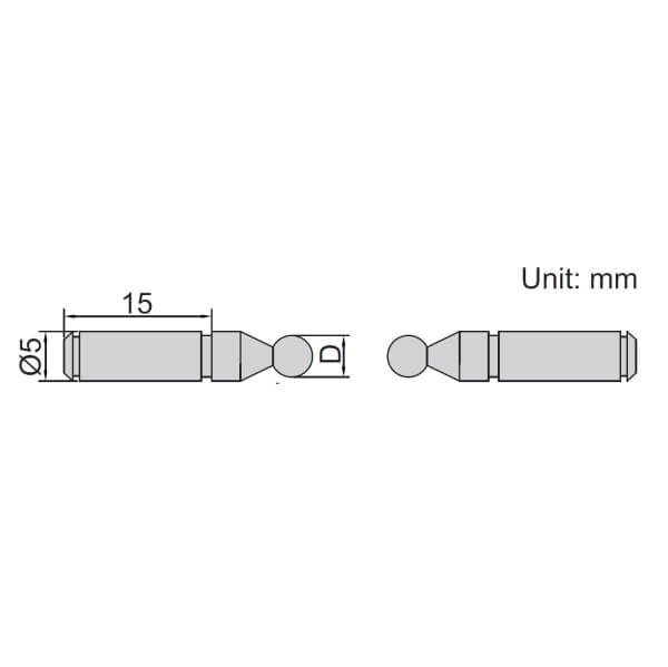 Đầu đo tròn cho thước panme đo bánh răng Insize 7391-T4 3 Đầu đo tròn cho thước panme đo bánh răng Insize 7391