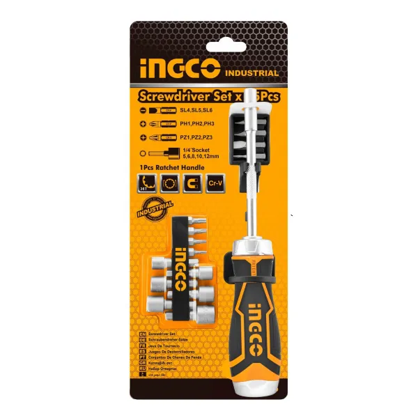 Bộ tua vít 15 đầu INGCO AKISD1508