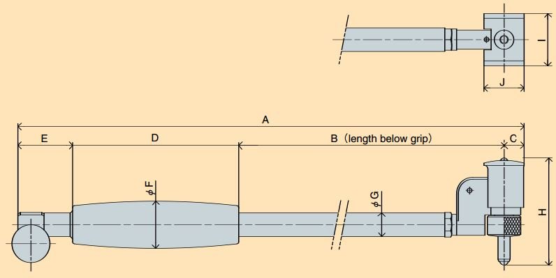 Đồng hồ đo lỗ loại chân ngắn Peacock S Series