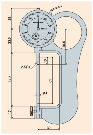 Đồng hồ đo độ dày Peacock