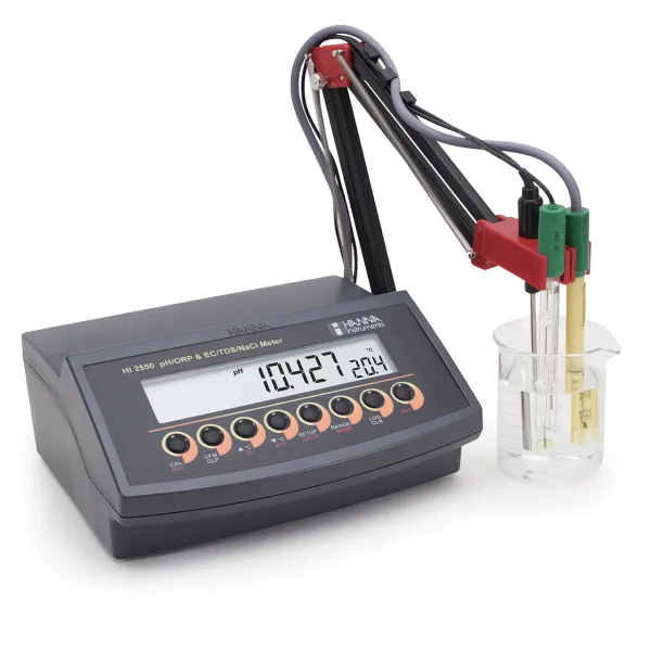 Máy đo pH/ORP/EC/ISE/TDS/Độ mặn Hanna HI2550-02