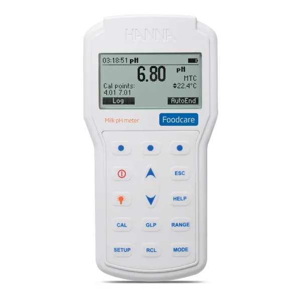 Máy đo pH và nhiệt độ trong sữa Hanna HI98162