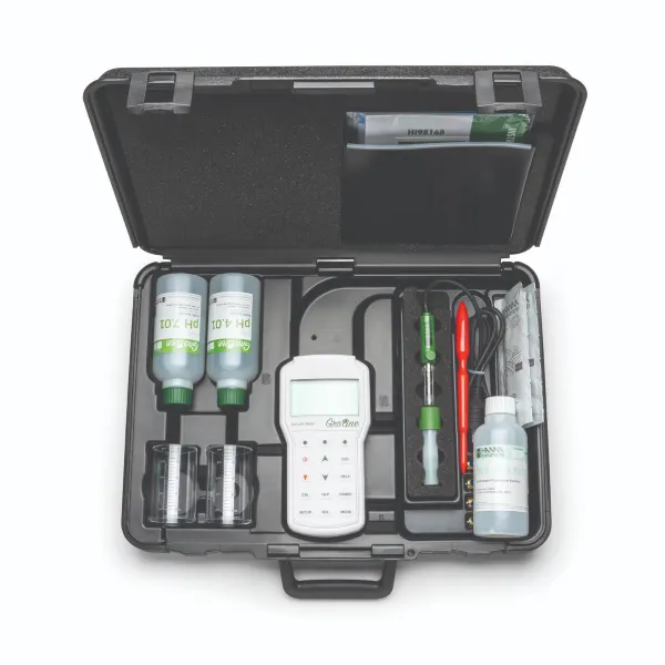 Máy đo pH và nhiệt độ của đất và nước Hanna Groline HI98168