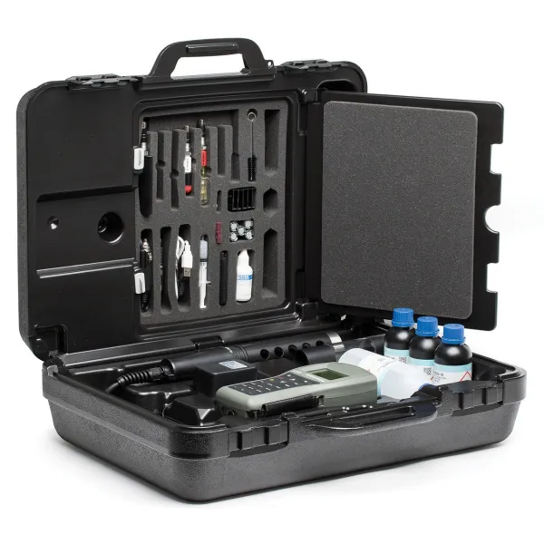 Máy đo pH/ISE/EC/DO/Độ đục Hanna HI9829 (chống thấm nước, có GPS)