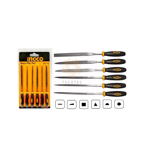 Bộ 6 dũa sắt (140 mm) INGCO HKTF63 Bộ 6 dũa sắt (140 mm) INGCO HKTF63