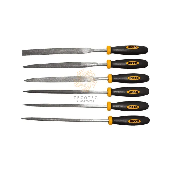 Bộ 6 dũa sắt (140 mm) INGCO