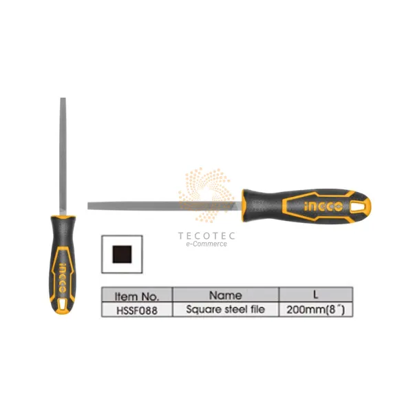 Đặc điểm cấu tạo dũa sắt vuông INGCO