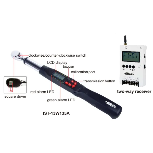 Cờ lê lực điện tử không dây hai chiều Insize IST-13W30A