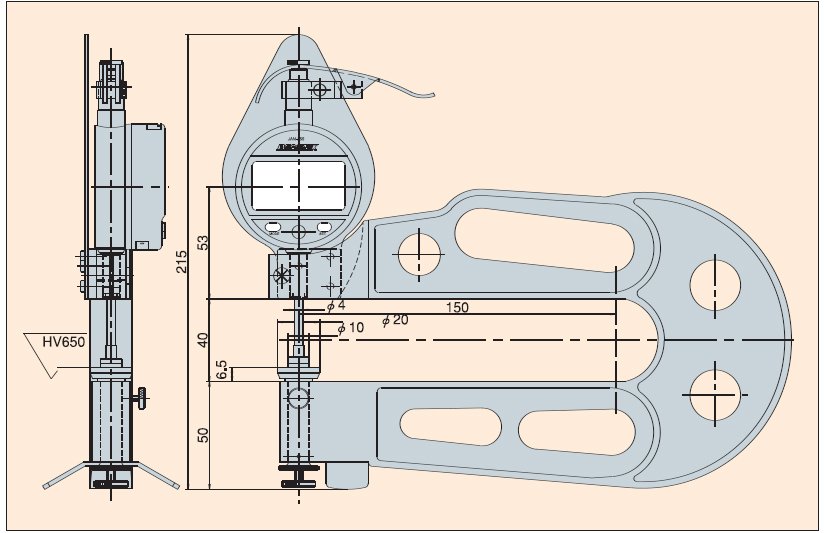 Đồng hồ đo độ dày điện tử Peacock