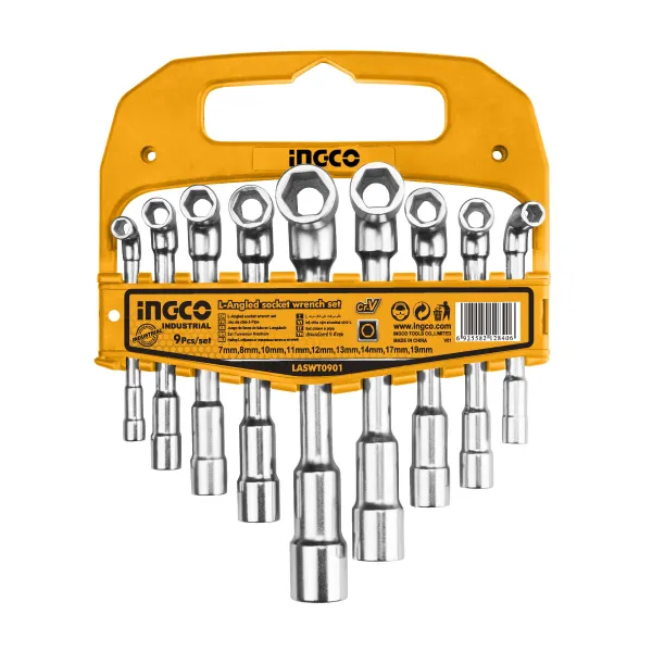 Bộ 9 chìa lục giác vặn góc chữ L INGCO LASWT0901