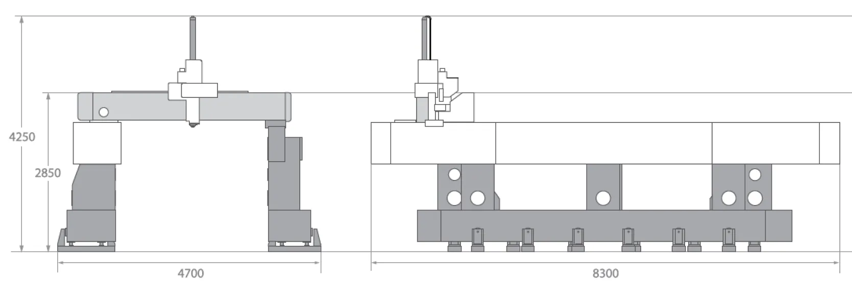 Máy đo 3D CMM cỡ lớn Dukin MH