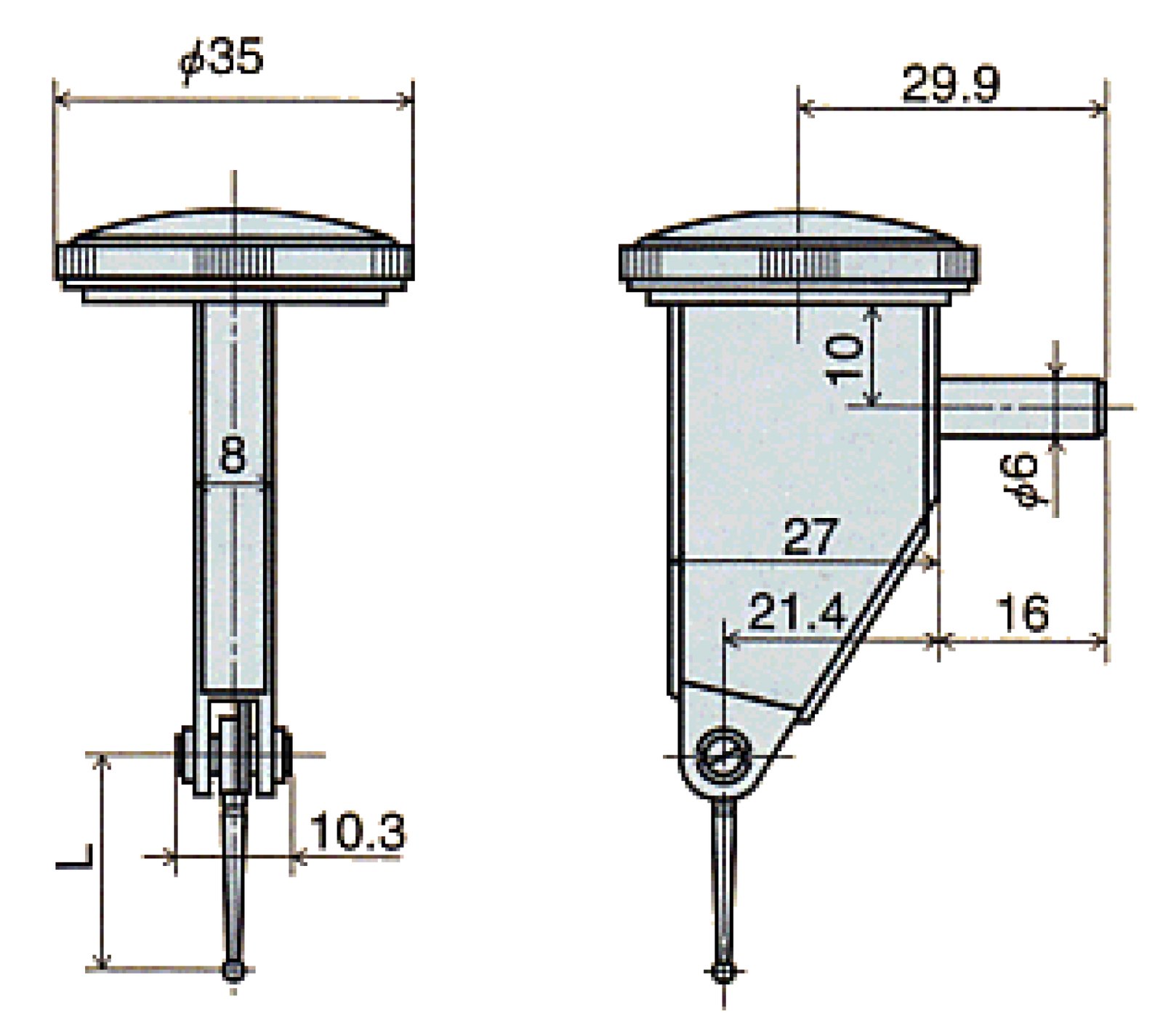 Đồng hồ đo chiều cao ren Insize 2232