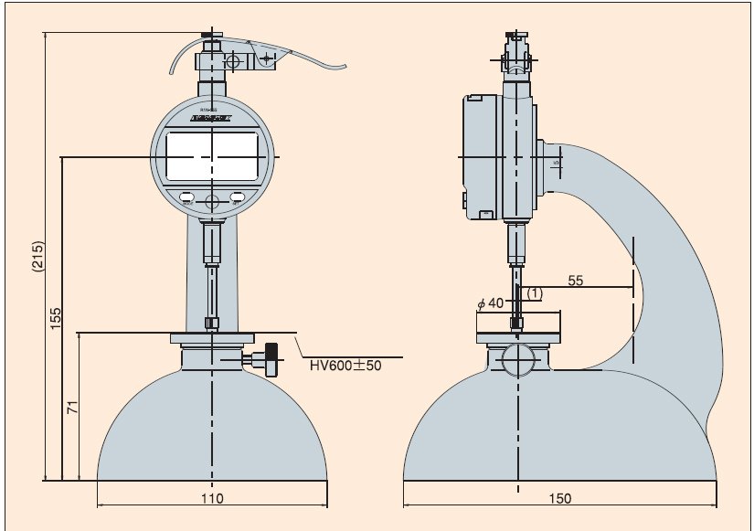 Đồng hồ đo độ dày điện tử Peacock