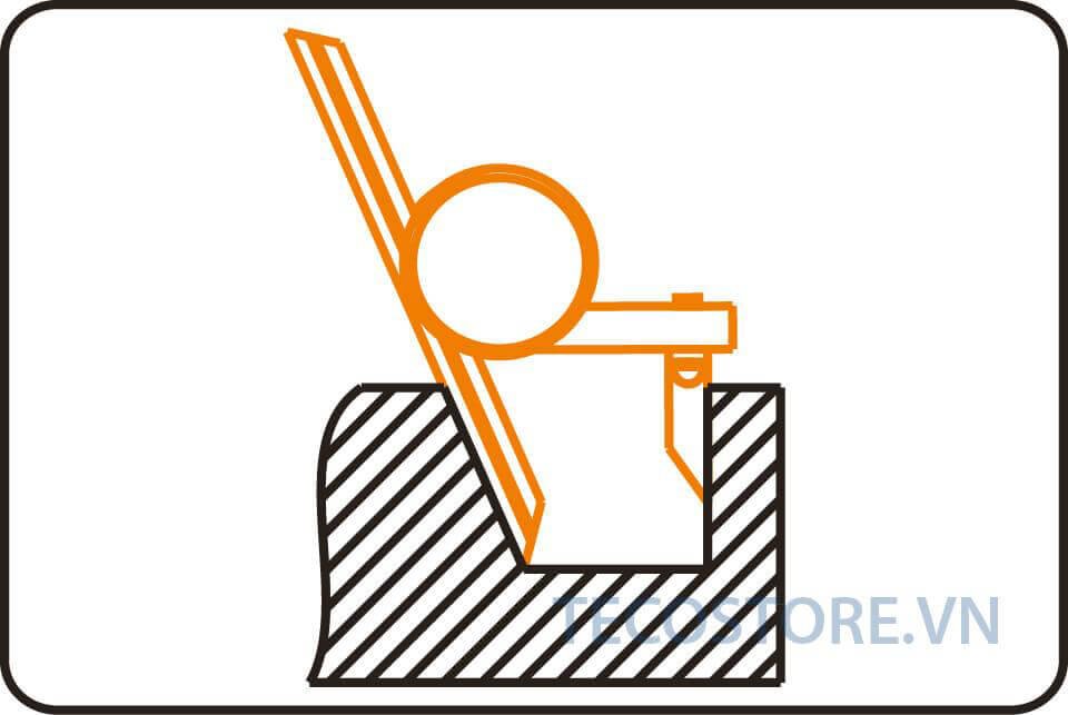 Đo góc chi tiết không giao nhau