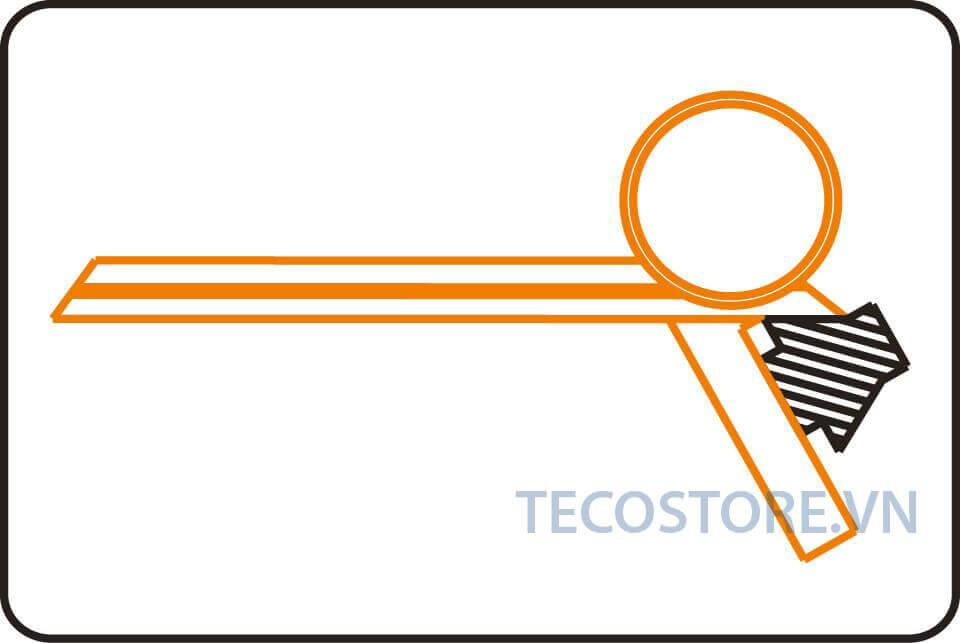 Đo góc vát nhọn của chi tiết lồi