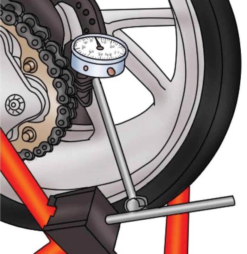 Để đế gá đồng hồ so ở các góc linh động