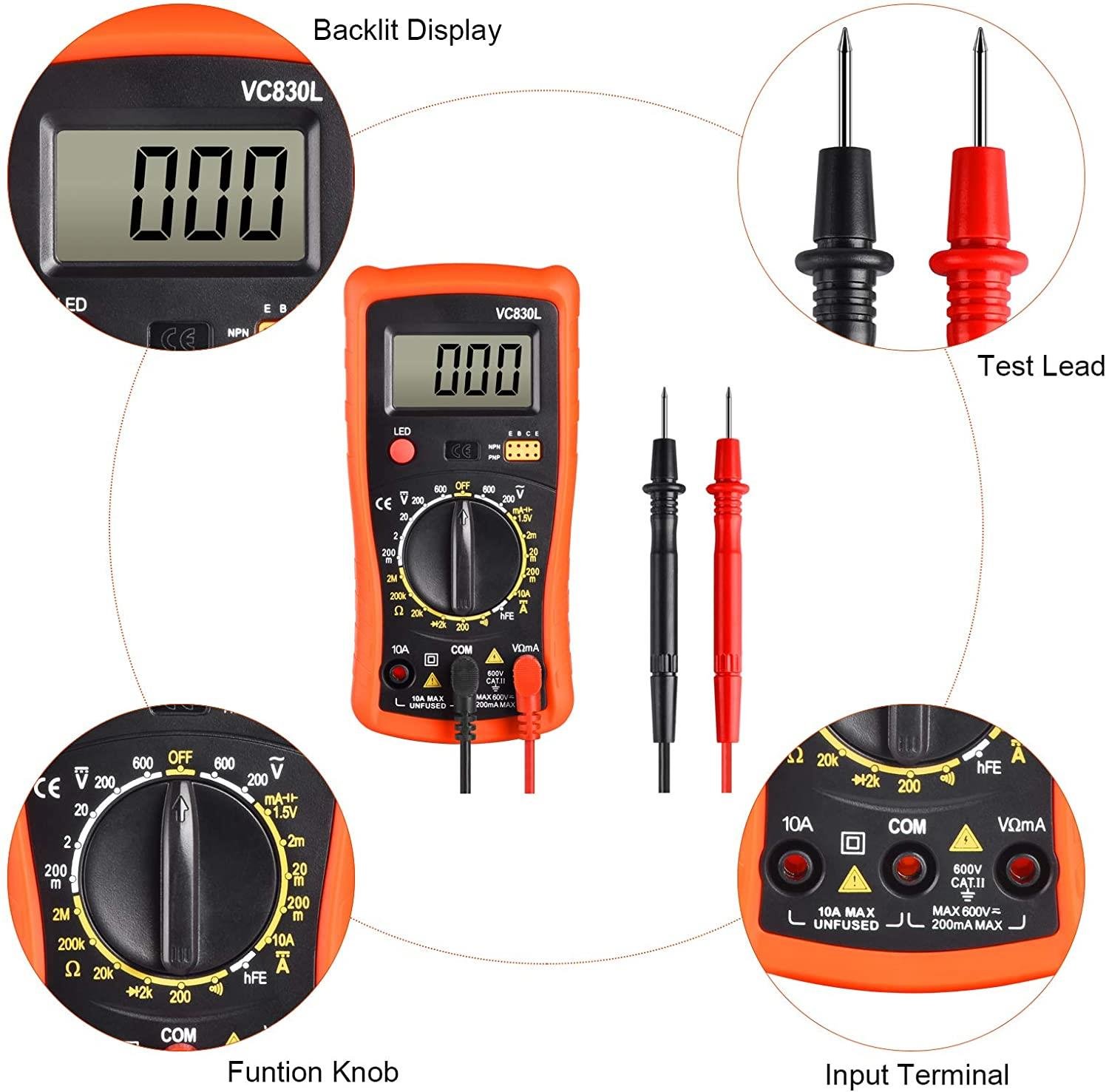 Cấu tạo đồng hồ vạn năng