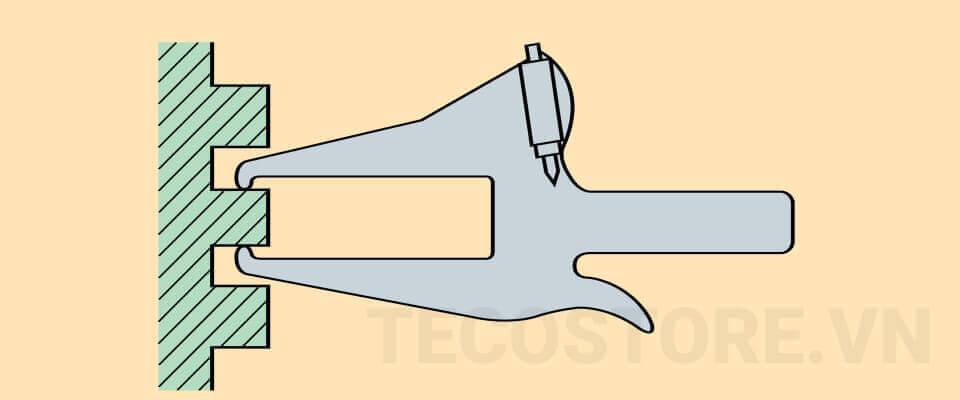 Đo độ dày hoặc kích thước bên ngoài (OD) tại vị trí hẹp, hạn chế Đo độ dày hoặc kích thước bên ngoài (OD) tại vị trí hẹp, hạn chế