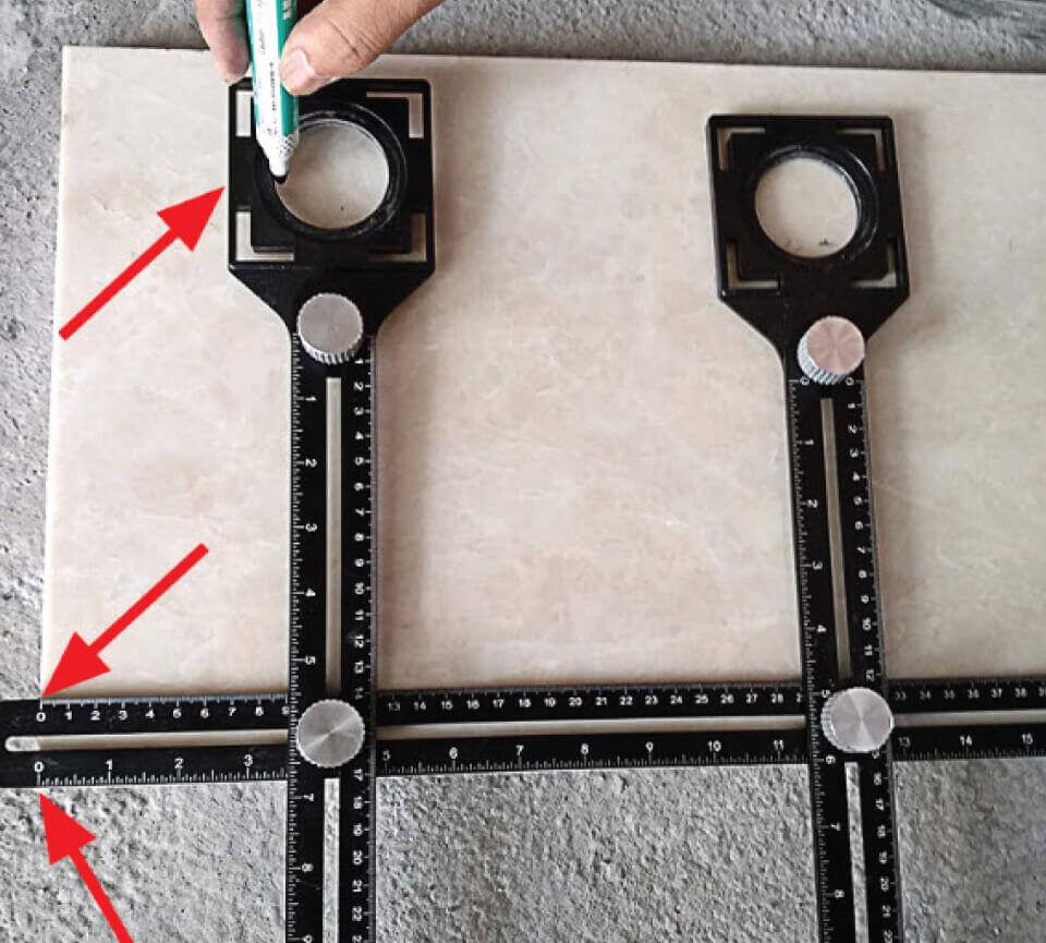 Thước đo góc cắt gạch