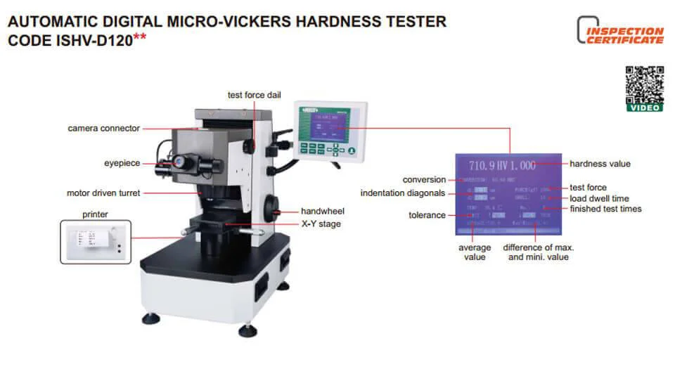 Máy đo độ cứng độ cứng Vickers/Knoop Máy đo độ cứng độ cứng Vickers/Knoop