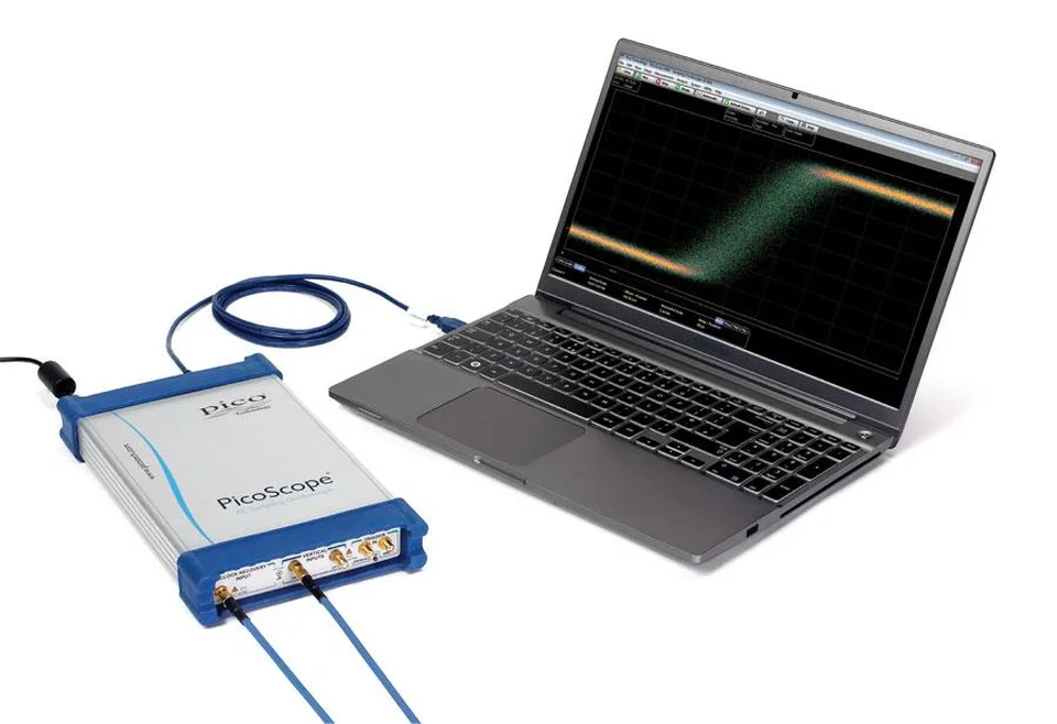 Kết nối giữa máy hiện sóng và laptop qua cổng USB