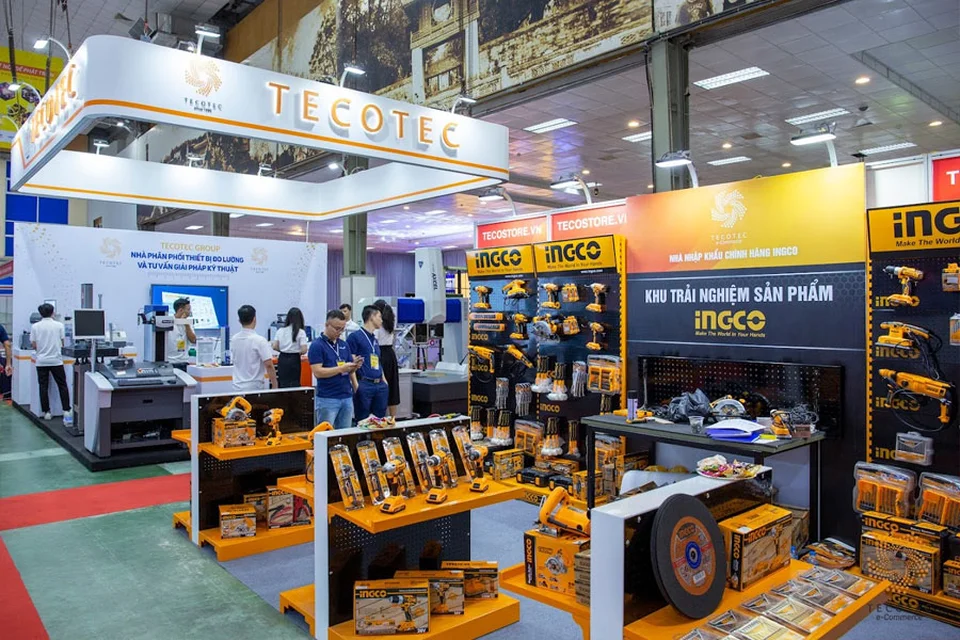 Toàn cảnh gian hàng 123, 130 của TECOTEC & Ingco